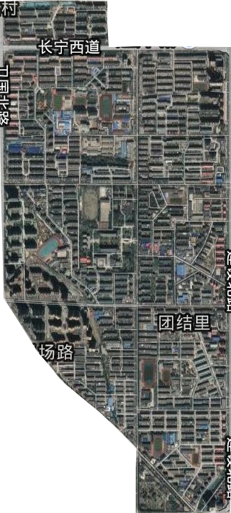 机场路街道卫星图