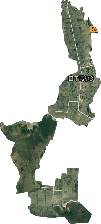 查干诺尔乡卫星图