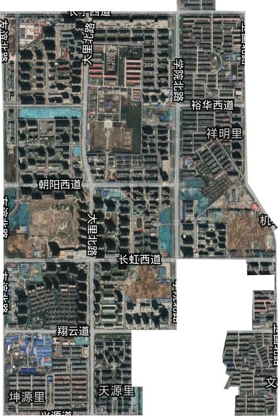 翔云道街道卫星图