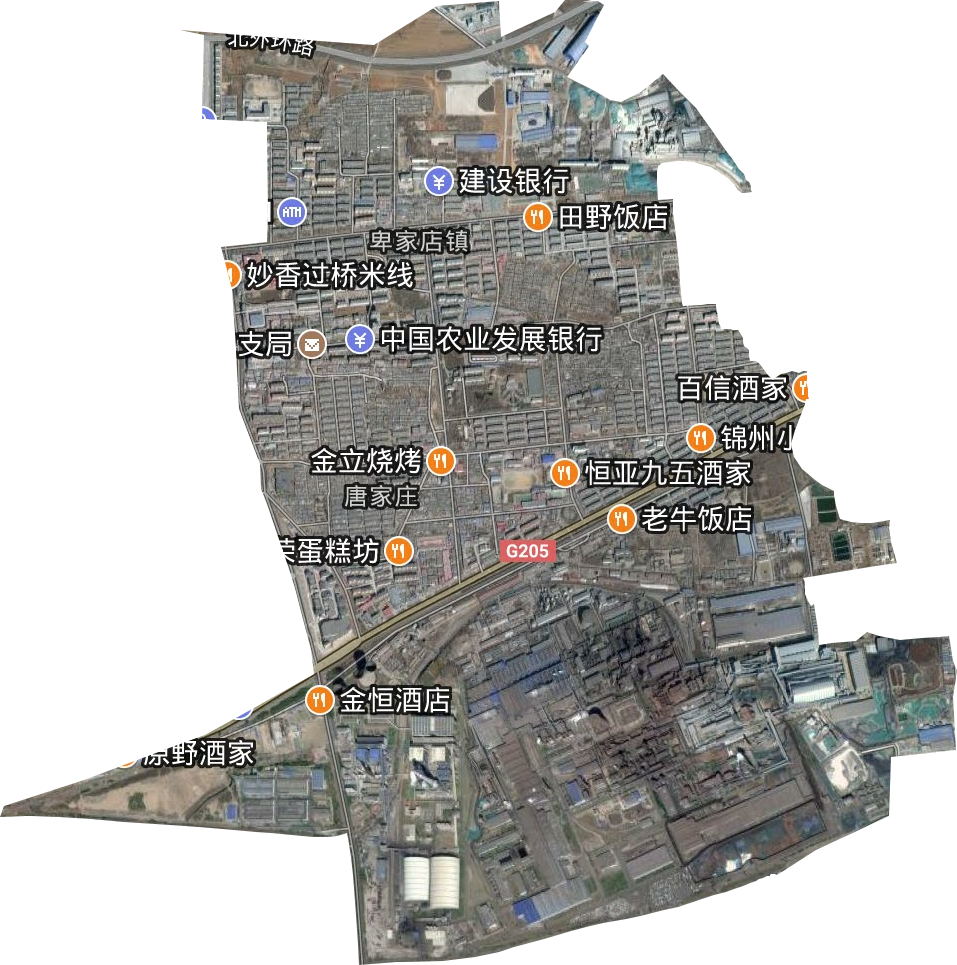 唐家庄街道卫星图