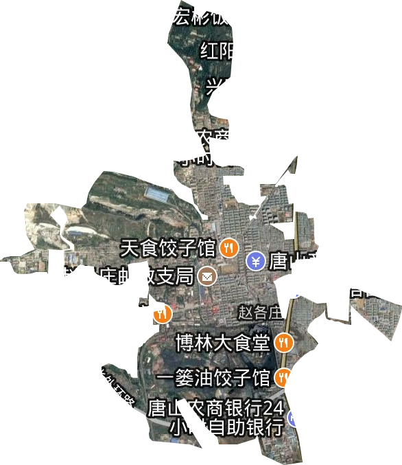 赵各庄街道卫星图