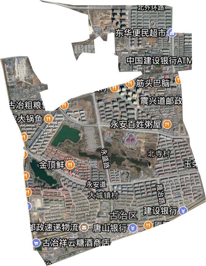 京华街道卫星图