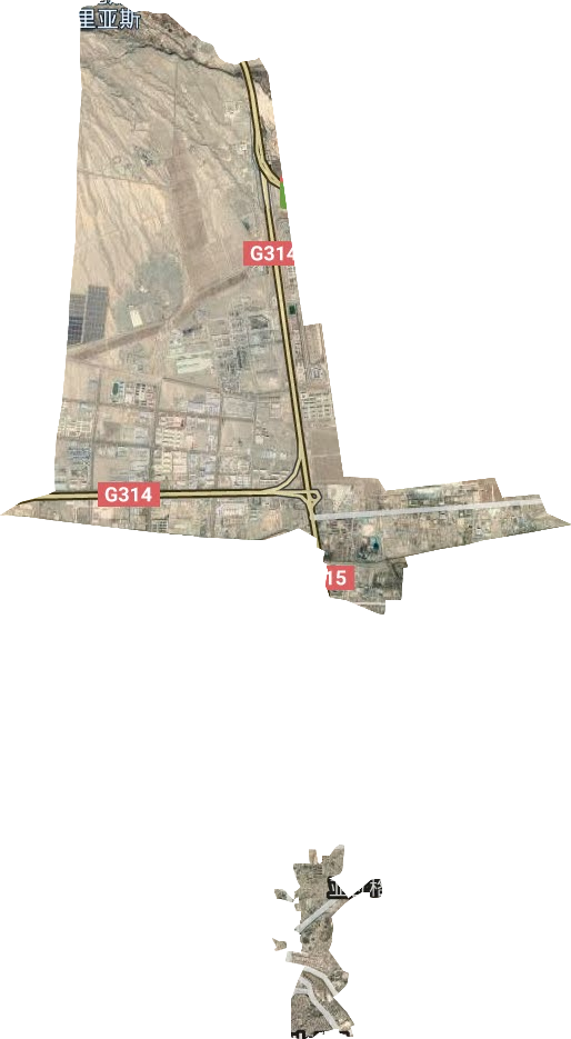 亚瓦格街道卫星图