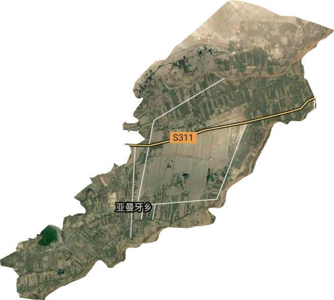 亚曼牙乡卫星图