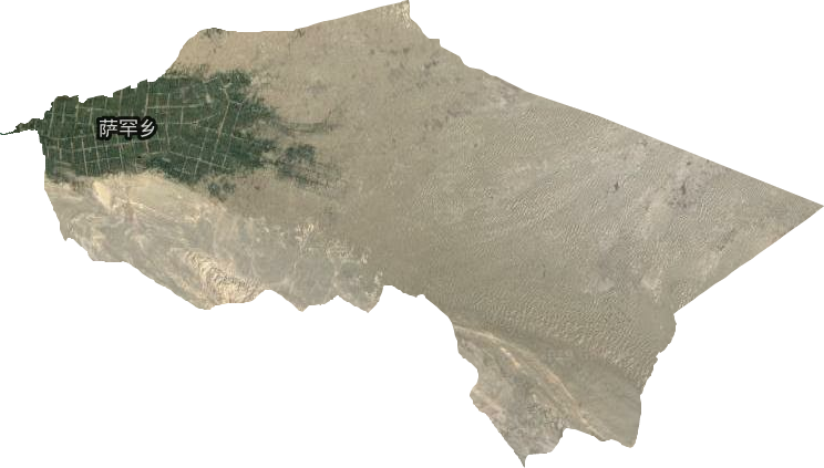 萨罕乡卫星图