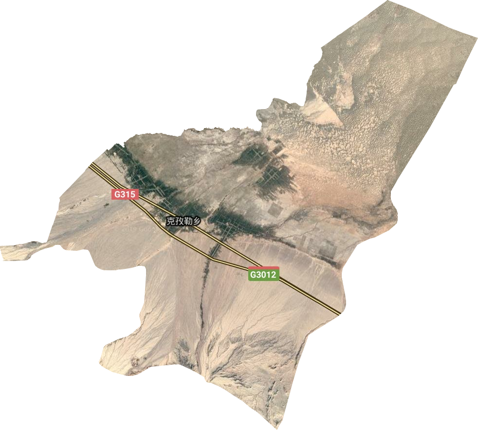 克孜勒乡卫星图