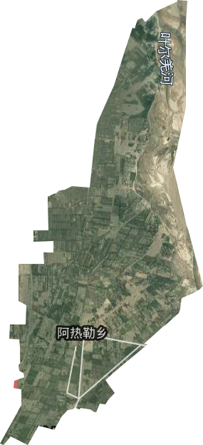 阿热勒乡卫星图
