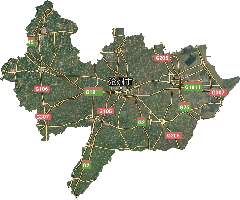如何沧州市地图高清版大图