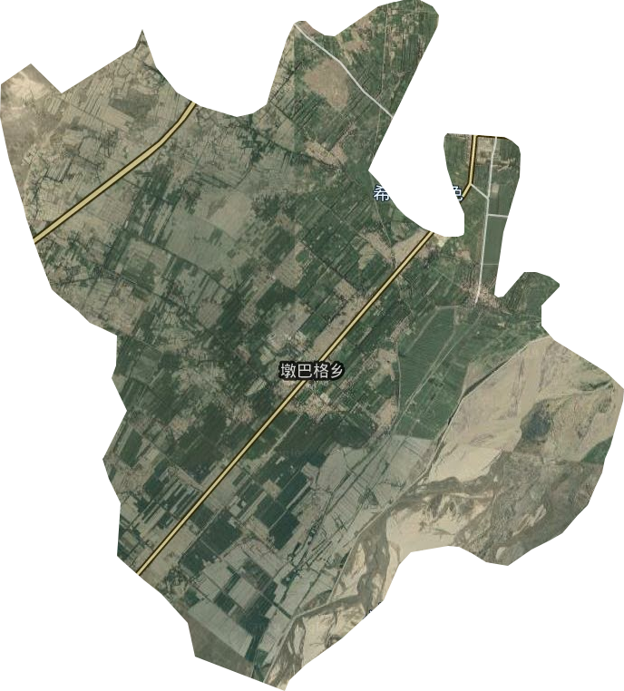 墩巴格乡卫星图
