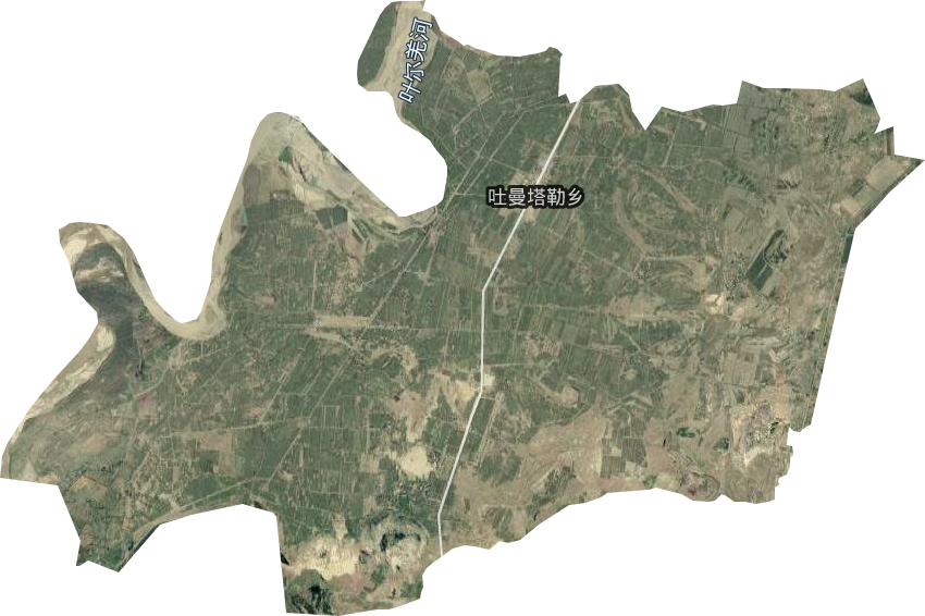吐曼塔勒乡卫星图