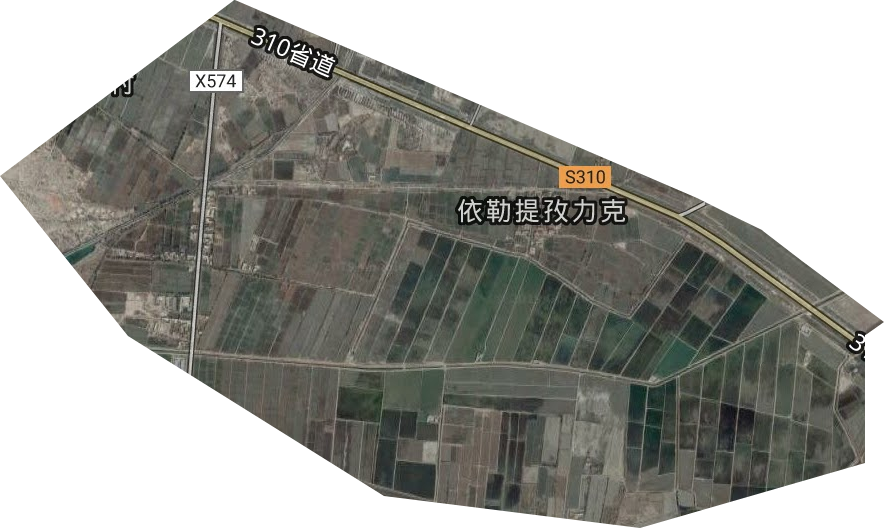 岳普湖县大畜场卫星图