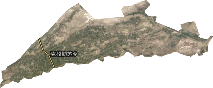 克孜勒苏乡卫星图