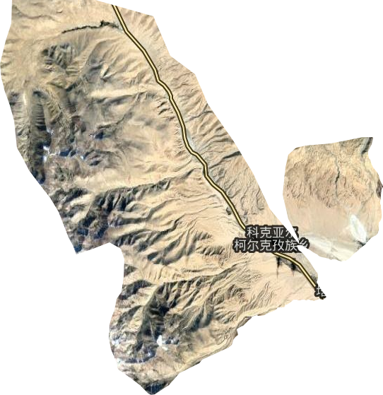 科克亚尔柯尔克孜族乡卫星图