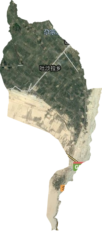 吐沙拉乡卫星图