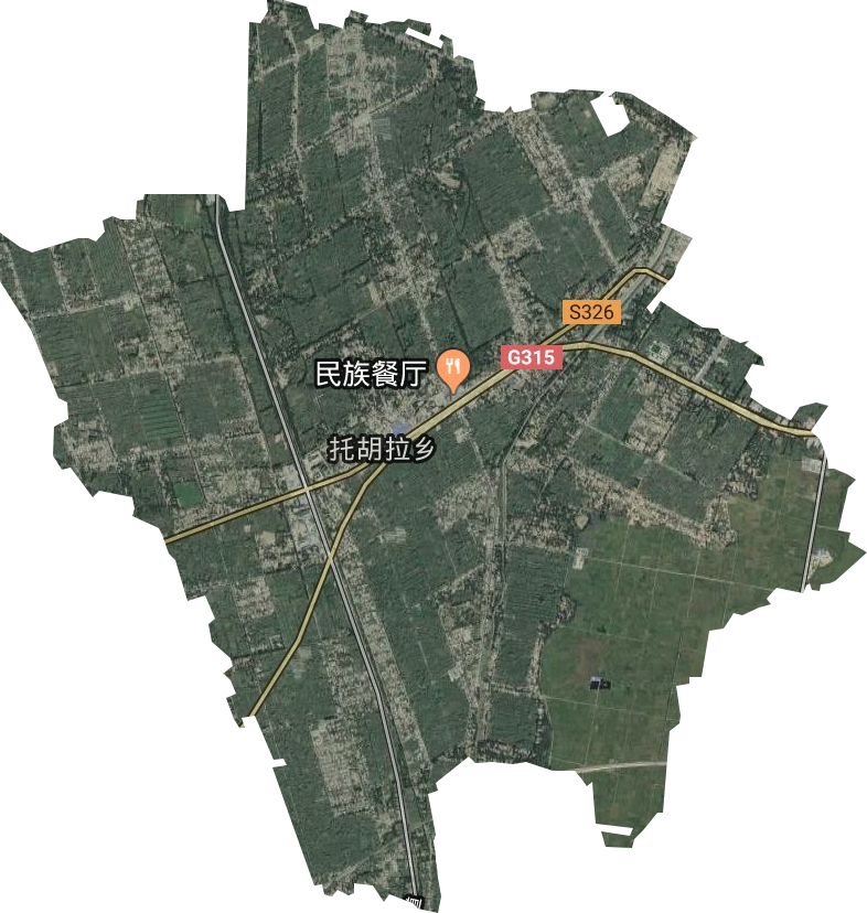 托胡拉乡卫星图