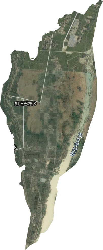 加汗巴格乡卫星图