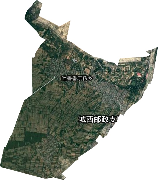 吐鲁番于孜乡卫星图