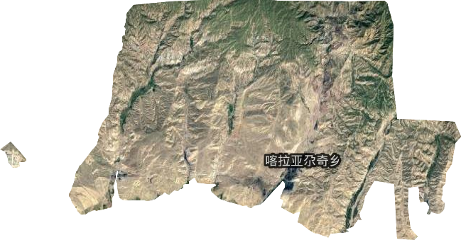 喀拉亚尕奇乡卫星图