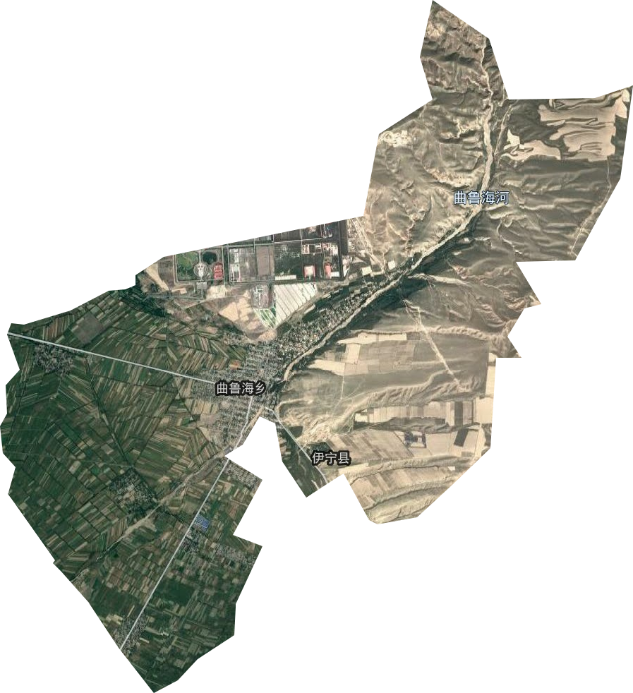 曲鲁海乡卫星图