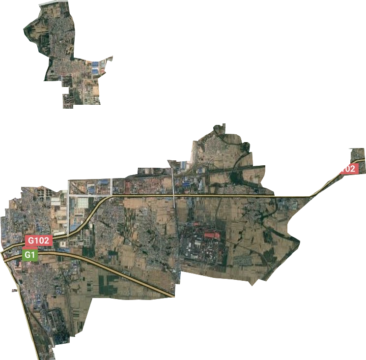 银城铺镇卫星图