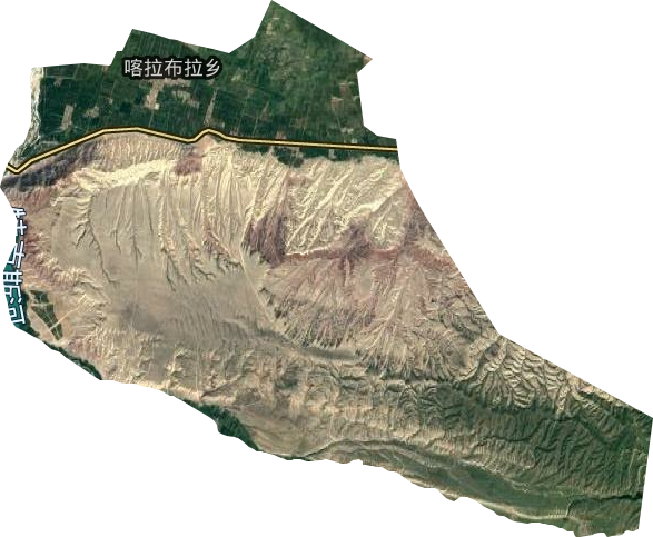 喀拉布拉镇卫星图