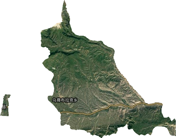 乌尊布拉克乡卫星图
