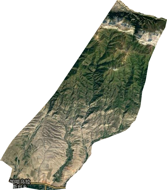 加哈乌拉斯台乡卫星图