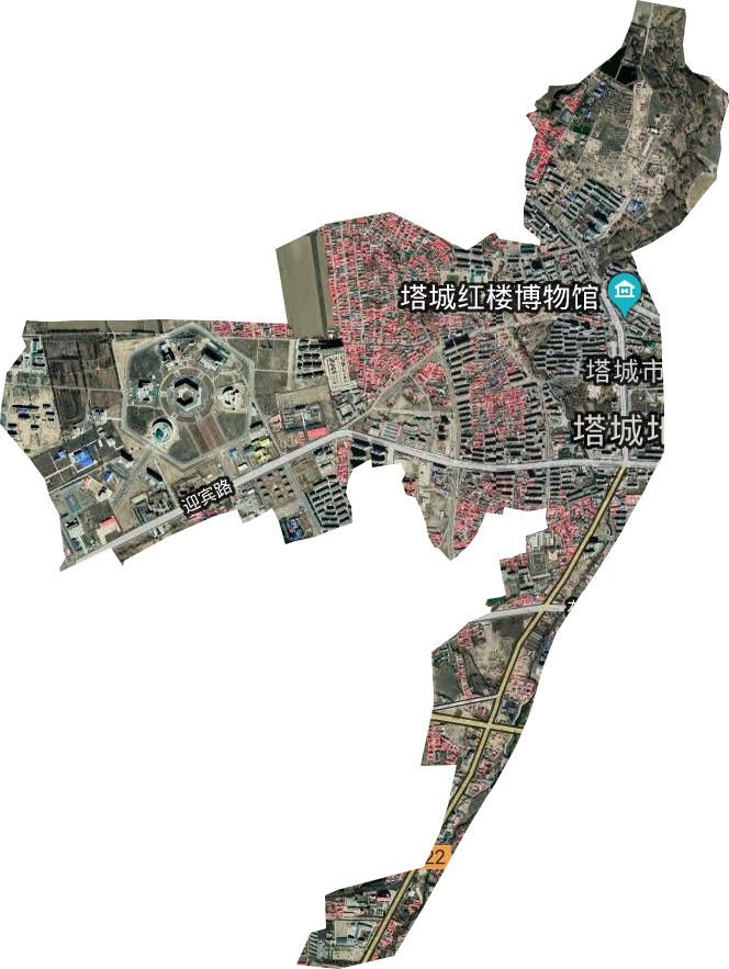 杜别克街道卫星图