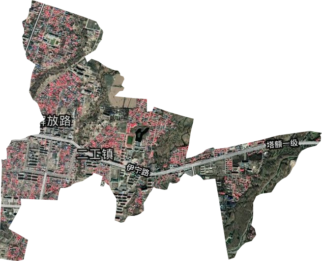 新城街道卫星图