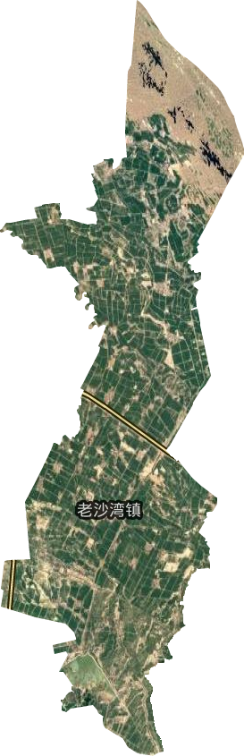 老沙湾镇卫星图