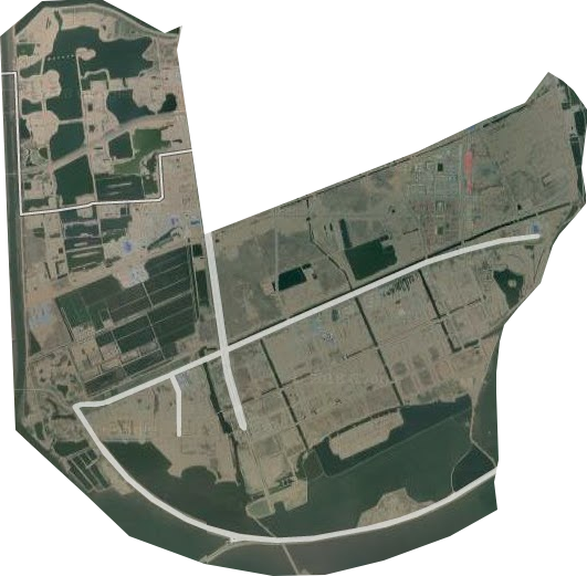 唐山湾生态城卫星图