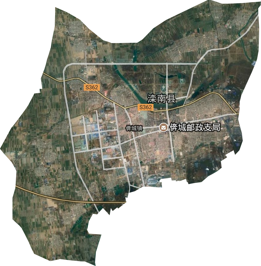 倴城镇卫星图