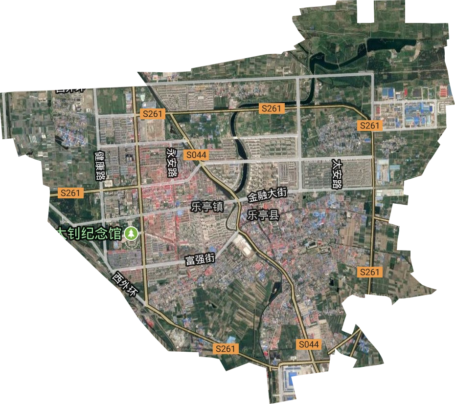 乐安街道卫星图