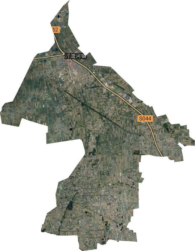 汀流河镇卫星图