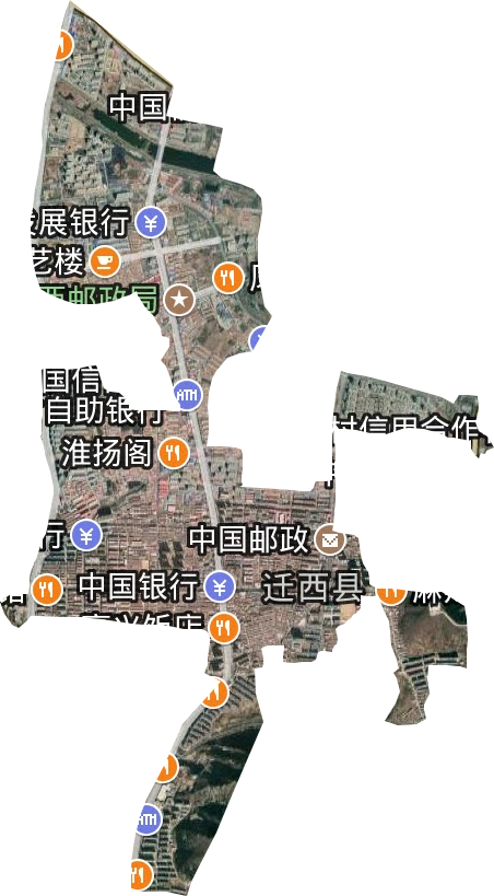 迁西县栗乡街道卫星图