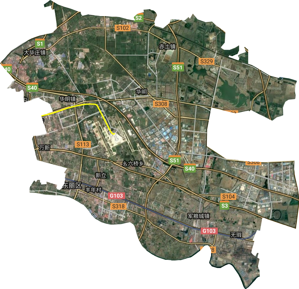 东丽区卫星图