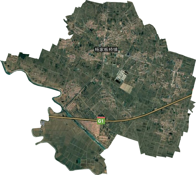 杨家板桥镇卫星图