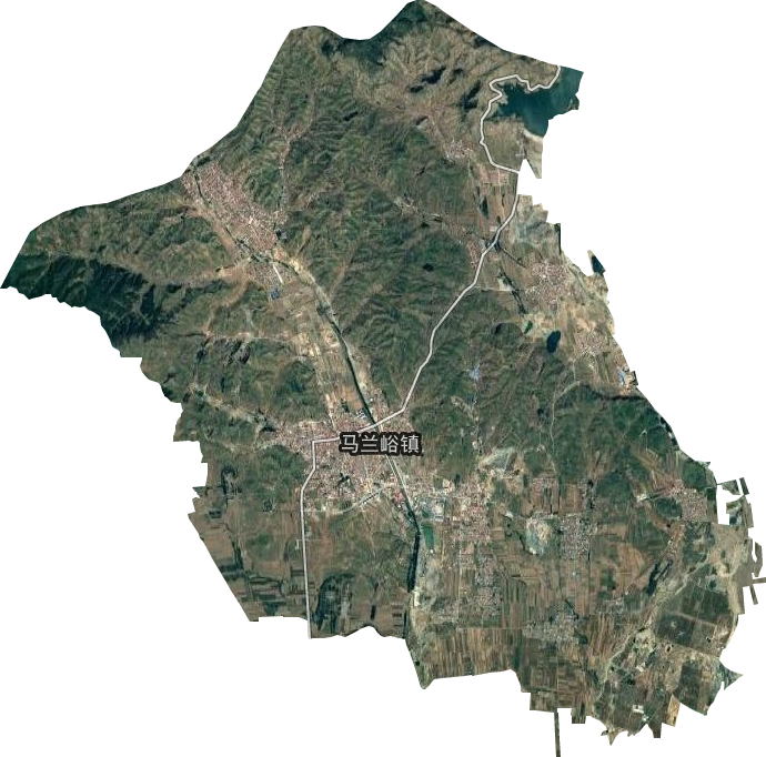 马兰峪镇卫星图