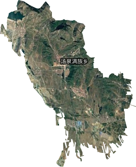 汤泉满族乡卫星图