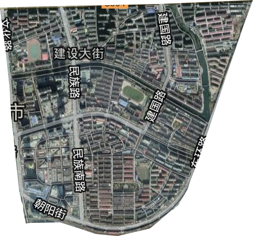 建设大街街道卫星图