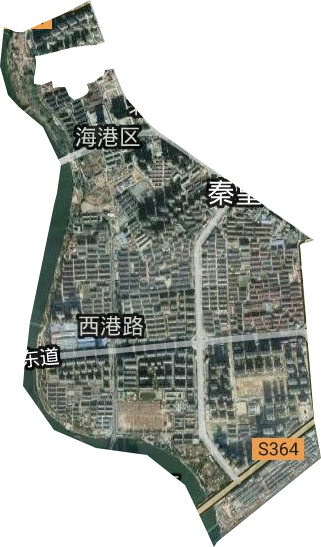 西港路街道卫星图