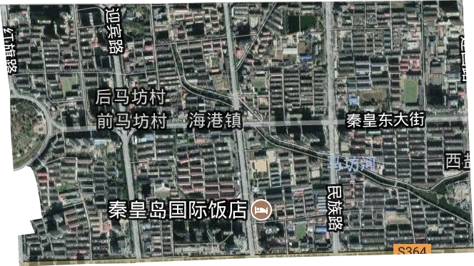港城大街街道卫星图