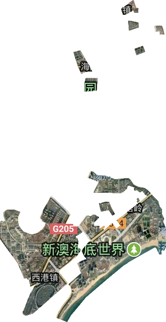 白塔岭街道卫星图