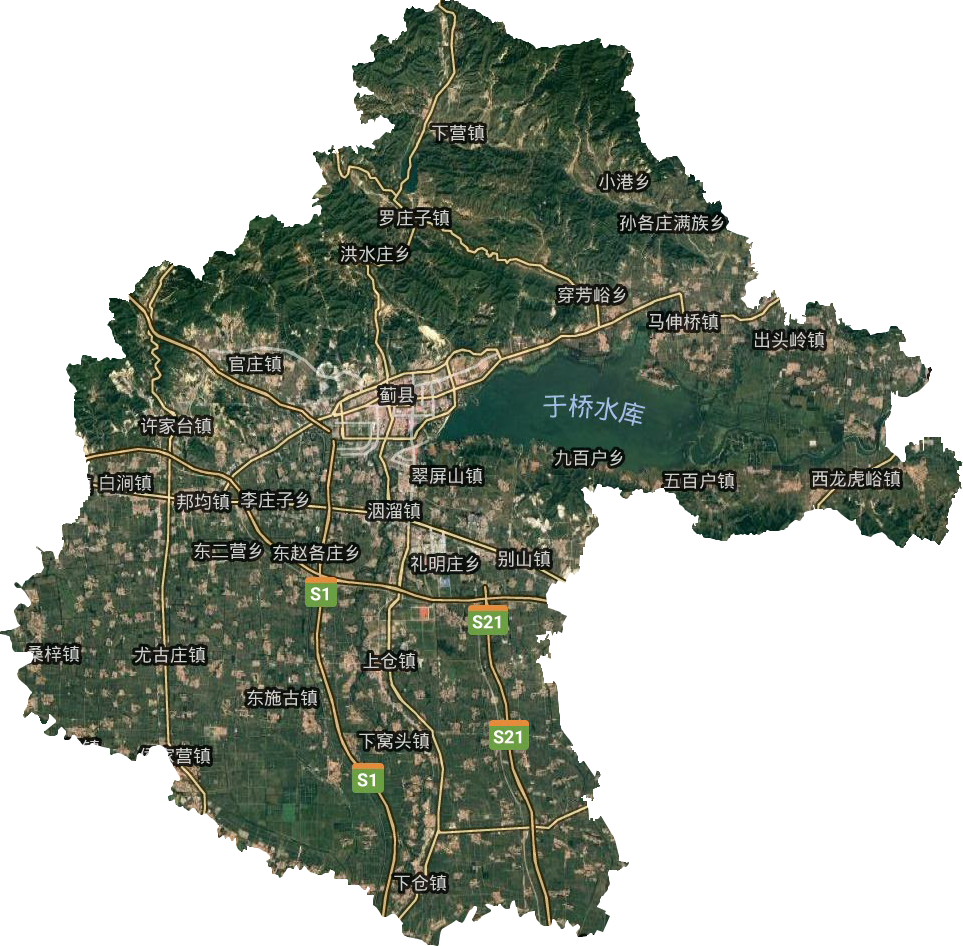 蓟州区卫星图