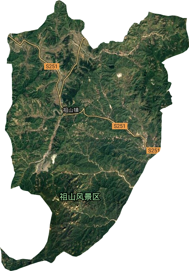 祖山镇卫星图