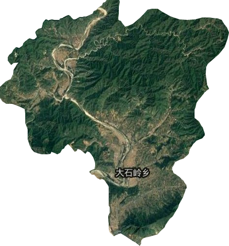 大石岭乡卫星图