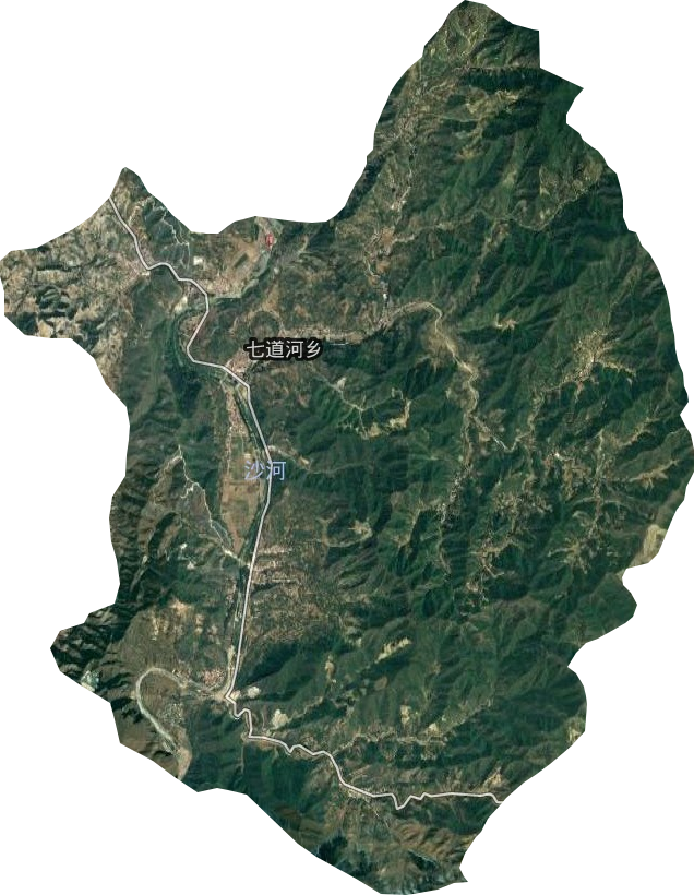 七道河乡卫星图