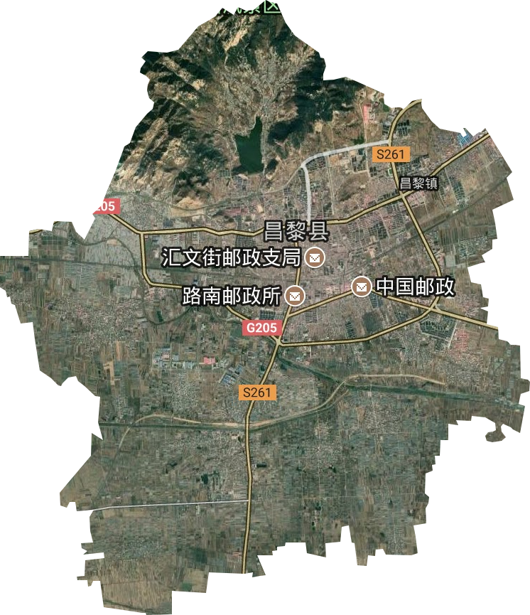 昌黎镇卫星图