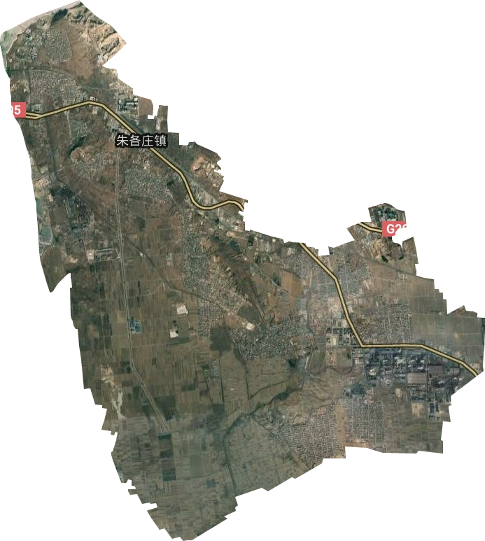朱各庄镇卫星图