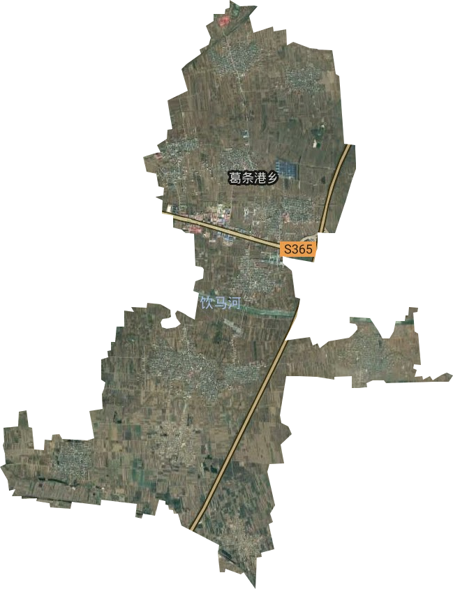 葛条港乡卫星图